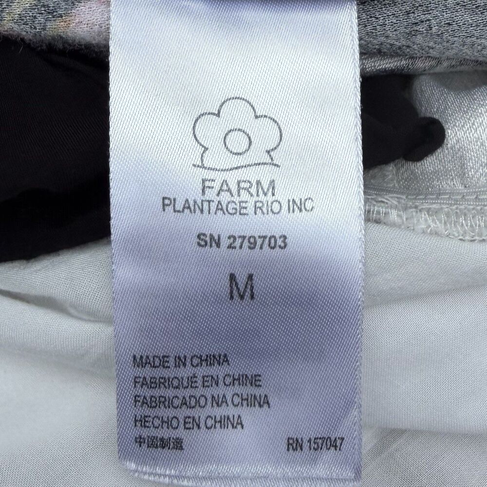 Farm Rio Mixed Nanaju Jumpsuit M Floral Polka Dot Tropical Whimsy Cottagecore - Picture 15 of 16